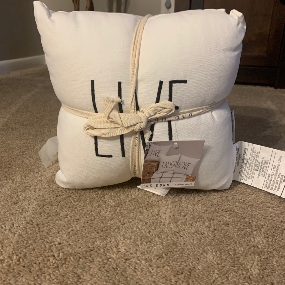 Rae Dunn live love laugh Pillows